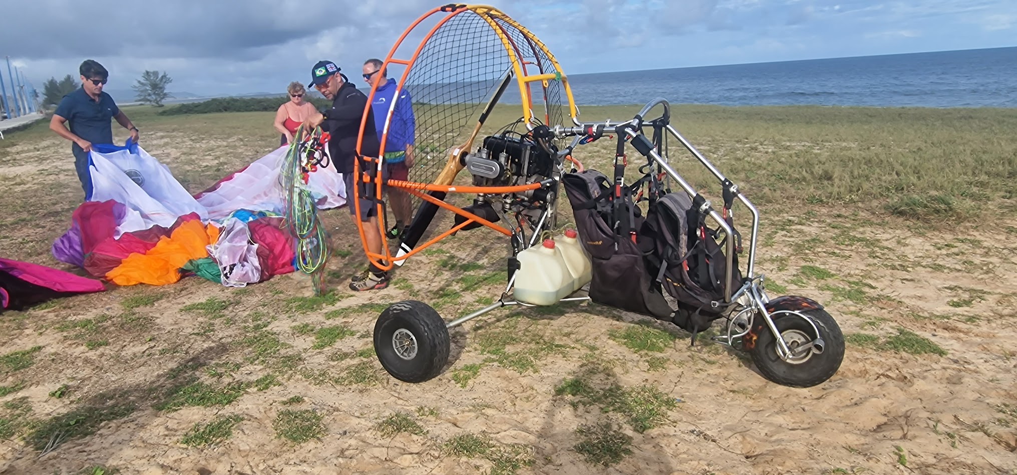 Paratrike on the beach